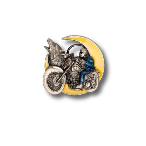 moon biker buckle