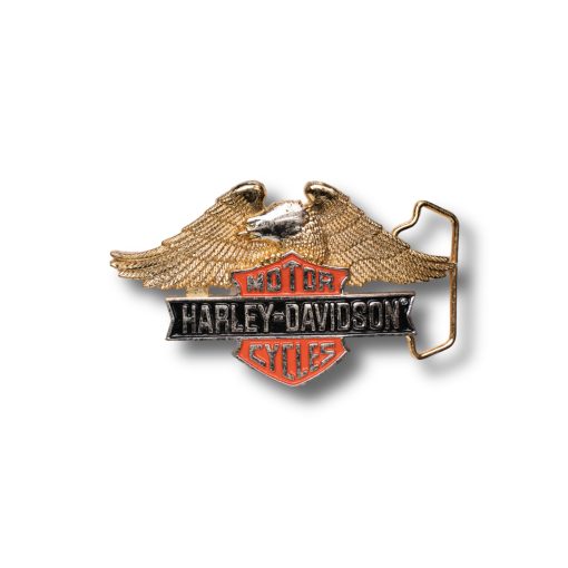 Harley Davidson Belt Buckle - "Motor Cycles" - H517 - Vintage